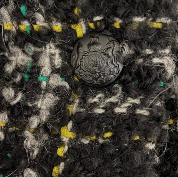 NEW Veronica Beard Crispin Black Multi oversized jacket/coat - Picture 6 of 9